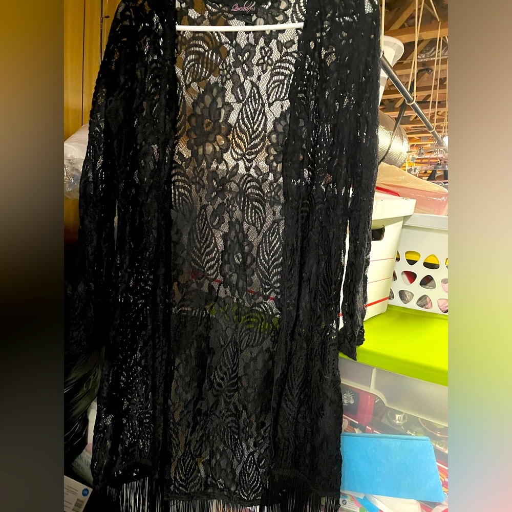 Lace duster cardigan/ jacket